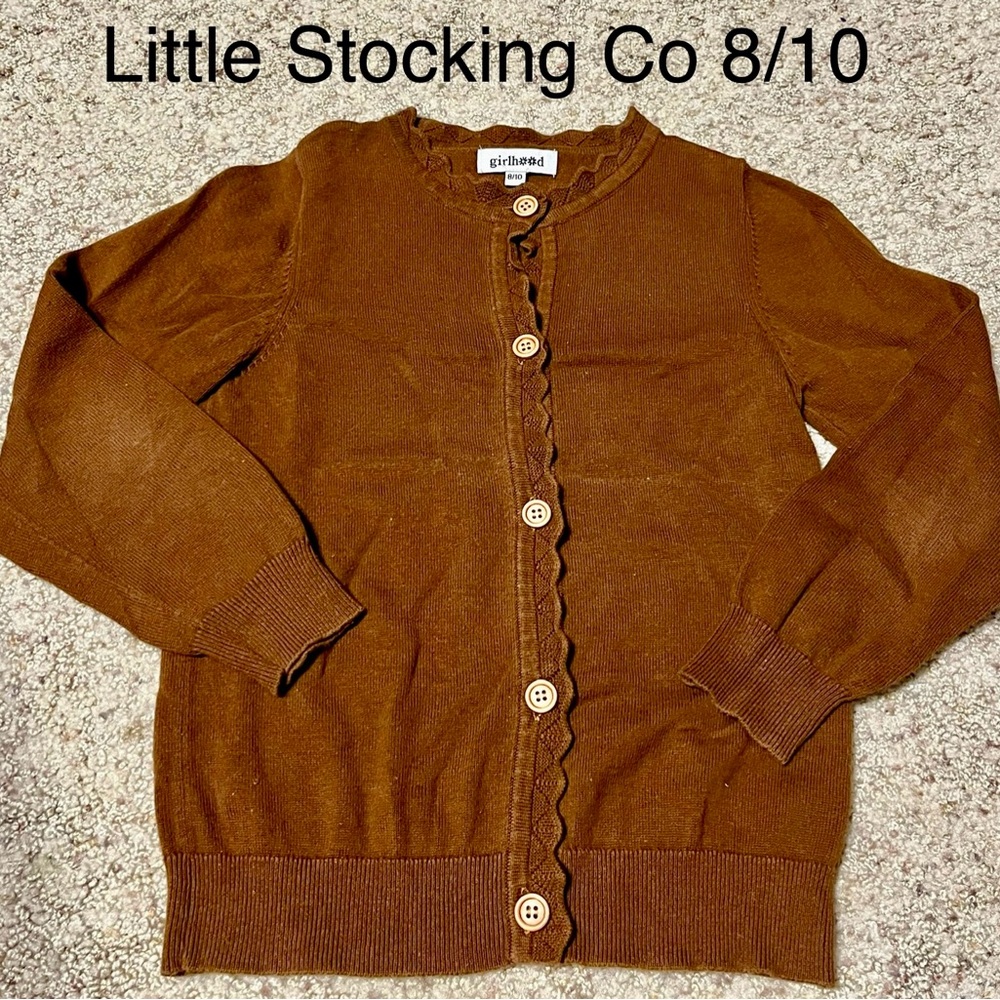 Little Stocking Co Brown Cardigan